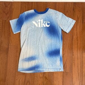 Nike Kids Speckled Blue and White Tee